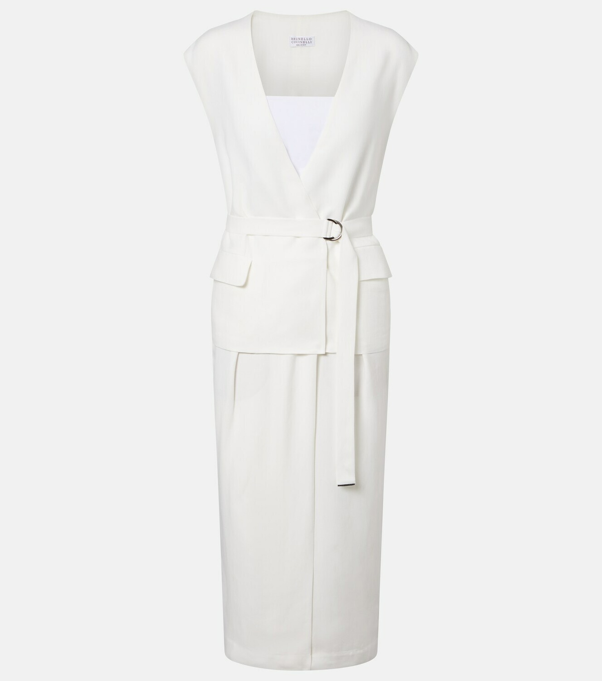 Brunello Cucinelli Belted wrap dress