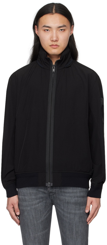 Photo: BOSS Black Stand Collar Jacket