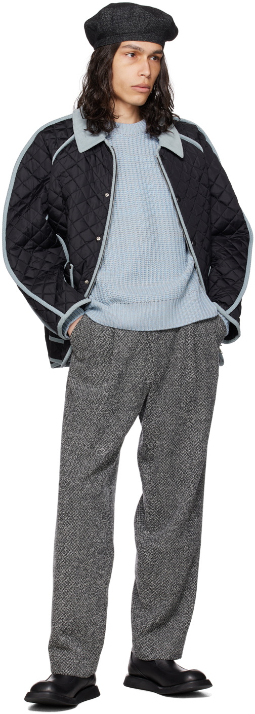 AFTER PRAY Black Belted Trousers