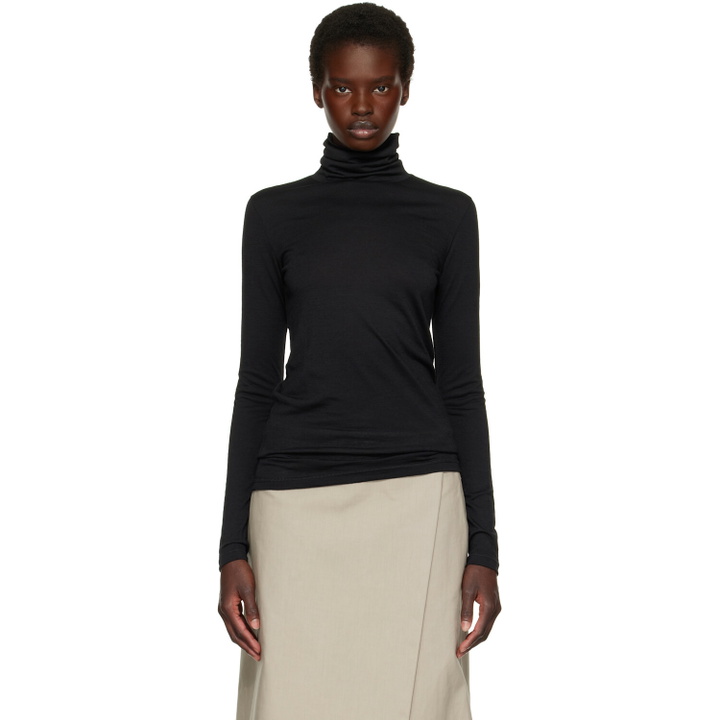 Photo: Jil Sander Black Wool Turtleneck