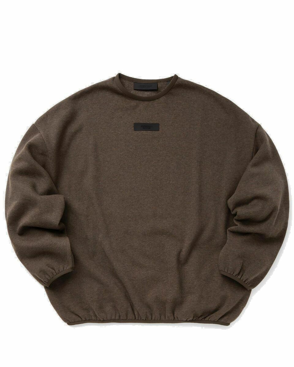 Photo: Fear Of God Essentials Essentials Crewneck Brown - Mens - Sweatshirts