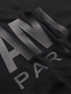 AMI PARIS - Logo-Print Organic Cotton-Jersey T-Shirt - Black