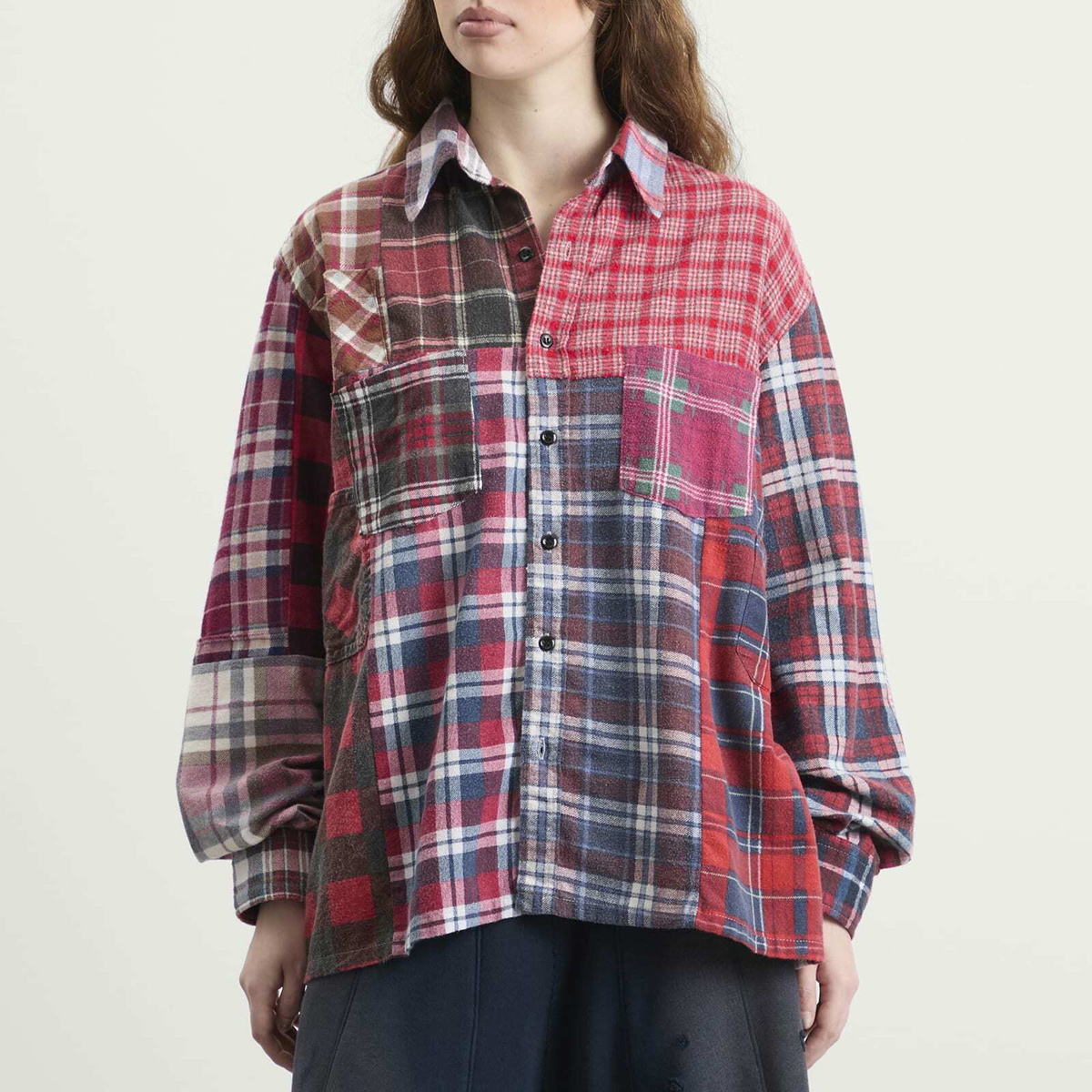 Needles Women's Flannel Shirt in Assorted