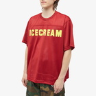 ICECREAM Men's Mesh Football Jersey in Red