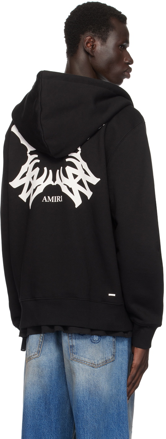 【関税込み】AMIRI ブラック MA Quad フーディ AMIRI Black MA Quad Zip Up Hoodie Amiri