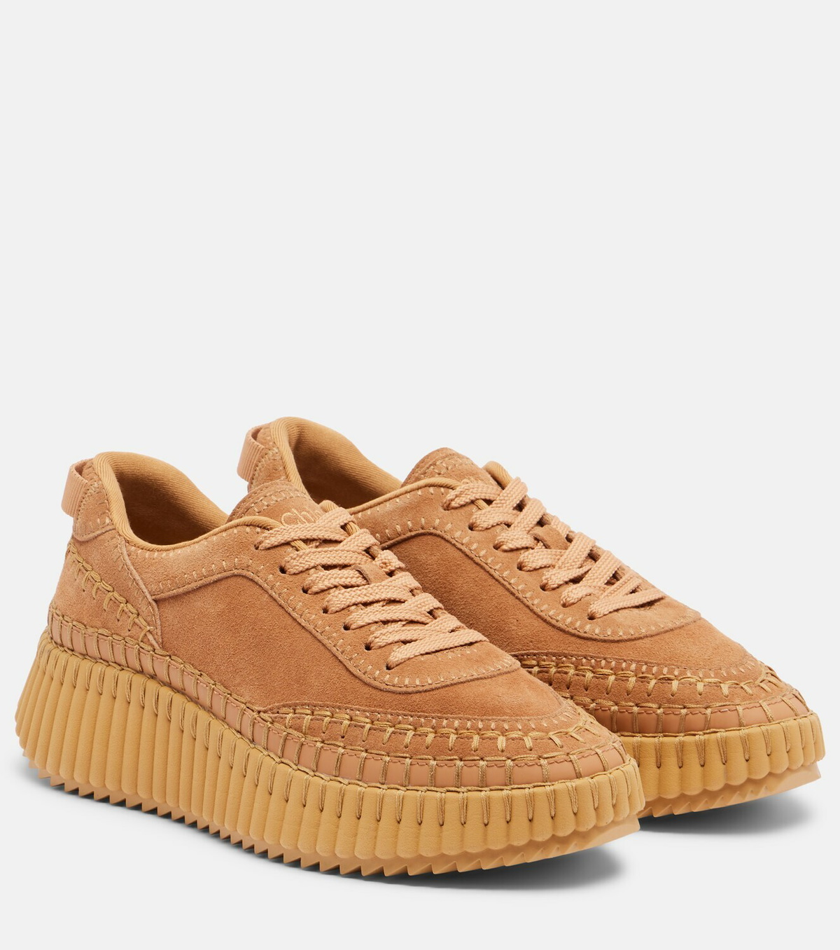 Chloé Nama suede platform sneakers
