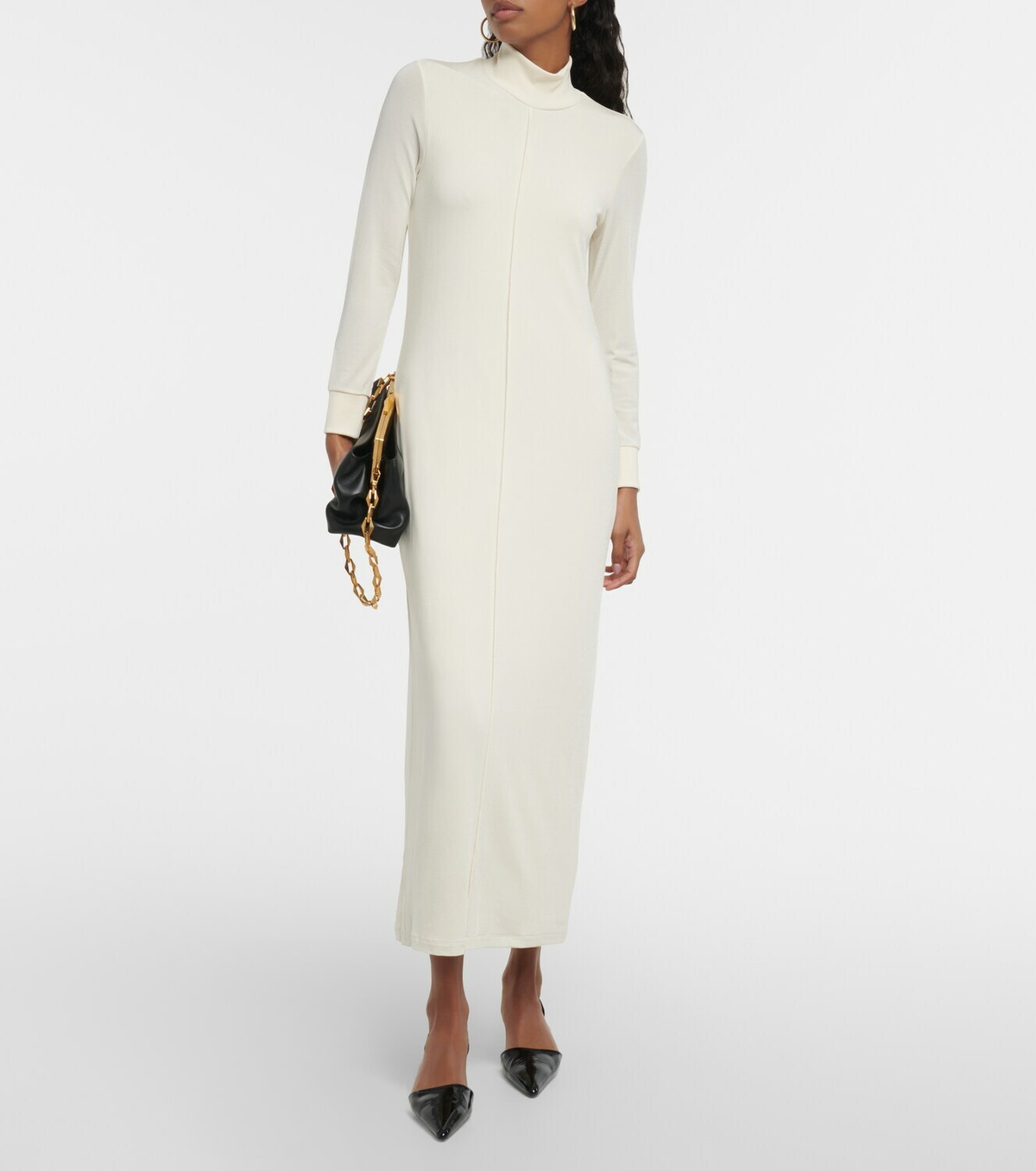 Khaite - Devon crpe jersey midi dress Khaite