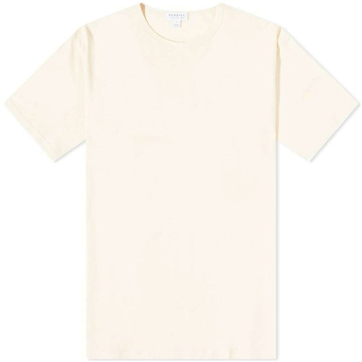 Photo: Sunspel Men's Classic Crew Neck T-Shirt in Ecru