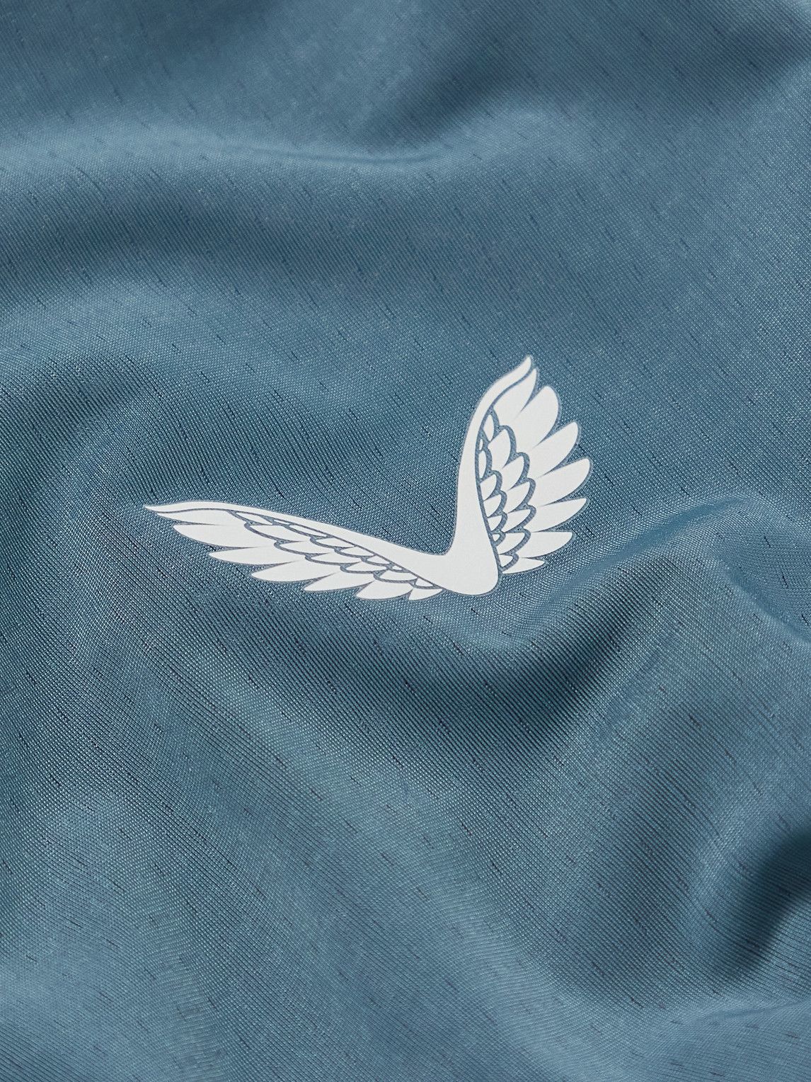 Castore - Active Logo-Print Stretch-Jersey Half-Zip Top - Blue