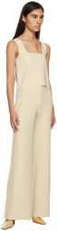 Birrot Off-White Sleeveless Tank Top