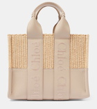 Chloé Woody Small raffia-effect tote bag