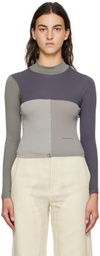 Eckhaus Latta Gray Baby Turtleneck