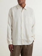Frescobol Carioca - Telles Striped Linen Shirt - White