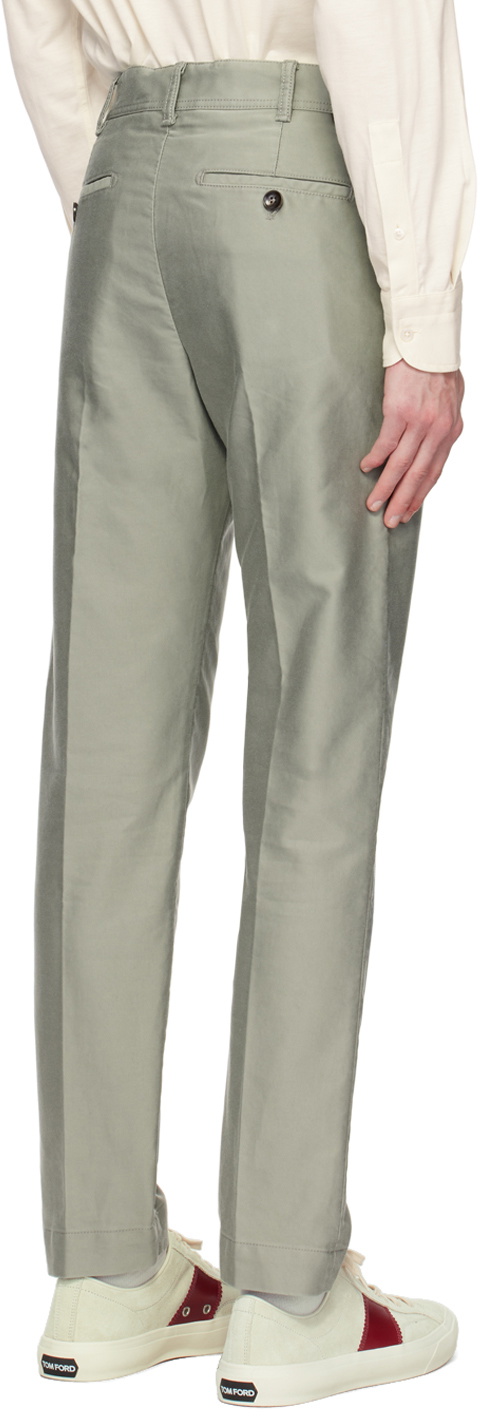 TOM FORD Khaki Military Trousers TOM FORD