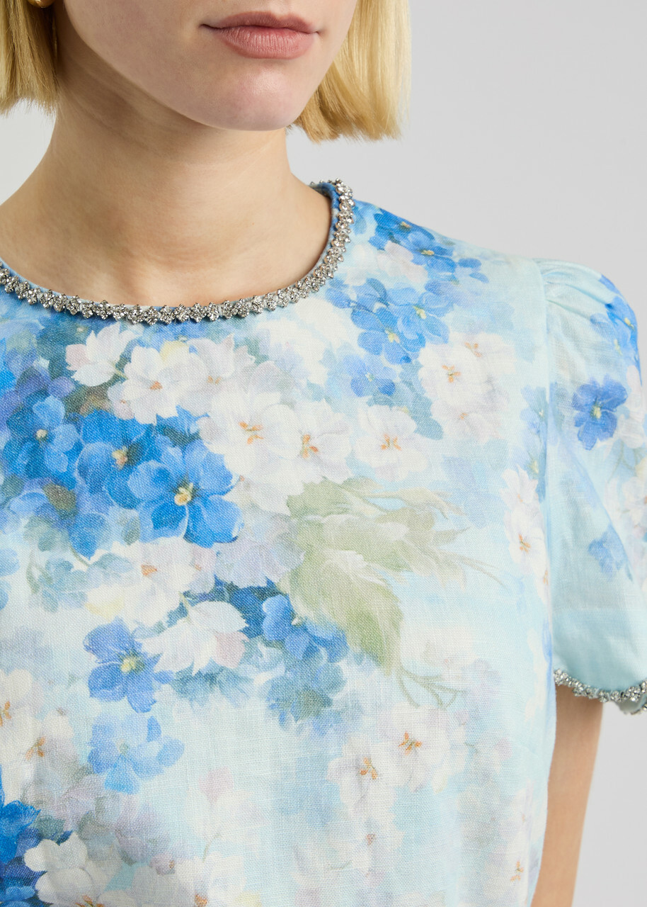 sachin and babi light blue dress ASOS EDITION garden floral embroidered maxi dress in pink