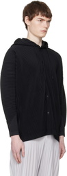 HOMME PLISSÉ ISSEY MIYAKE Black Monthly Colors February Hoodie