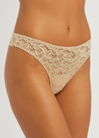 Hanro Moments Lace Thong Beige