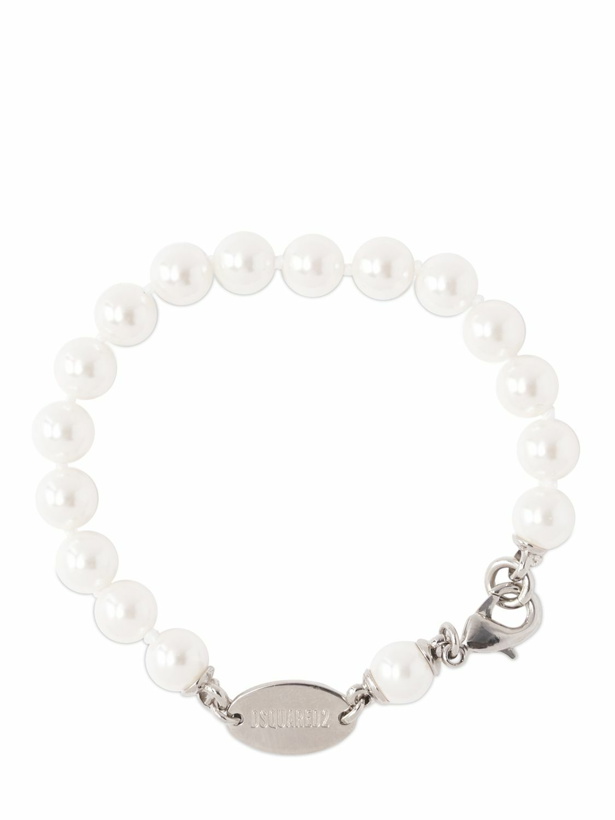 Photo: DSQUARED2 - Faux Pearl Chain Bracelet