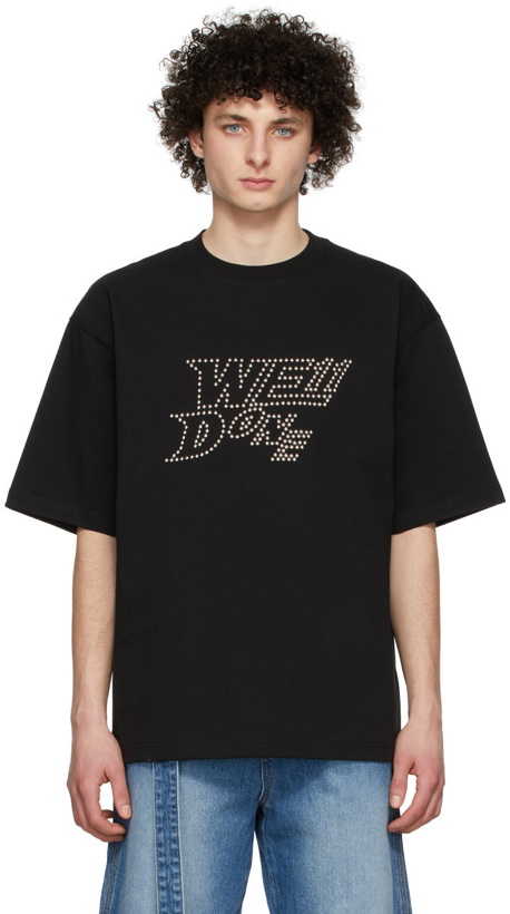 Photo: We11done Black Cotton T-Shirt