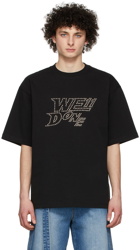 We11done Black Cotton T-Shirt