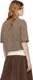 YMC Brown Kwai Knit Cardigan