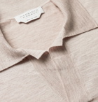 Gabriela Hearst - Stendhal Mélange Cashmere Polo Shirt - Neutrals