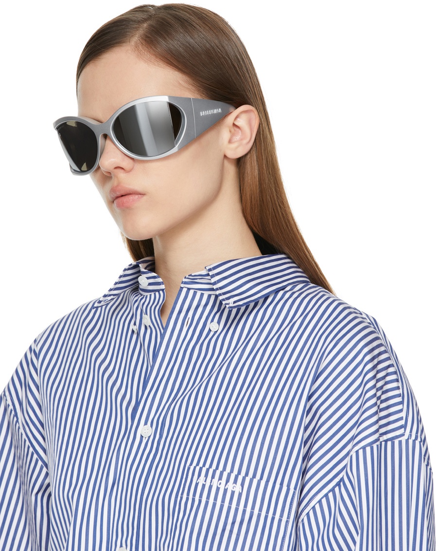 Balenciaga Eyewear Swift ovalframe Sunglasses  Farfetch