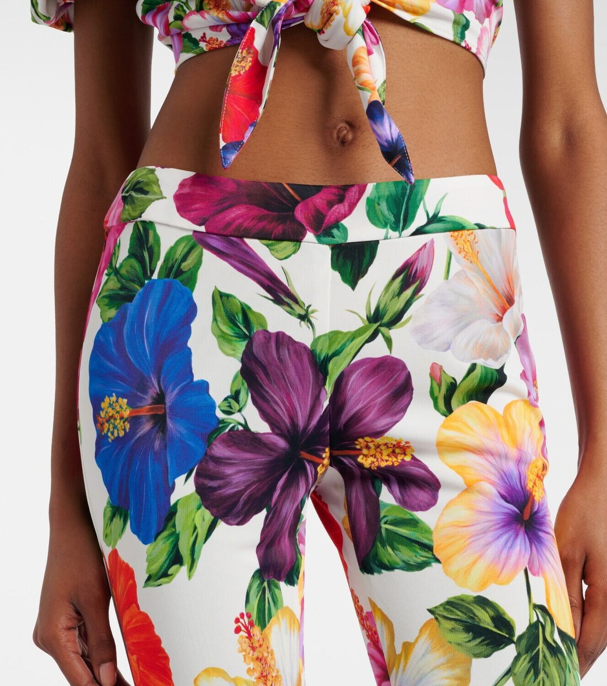 Dolce&Gabbana Floral capri pants