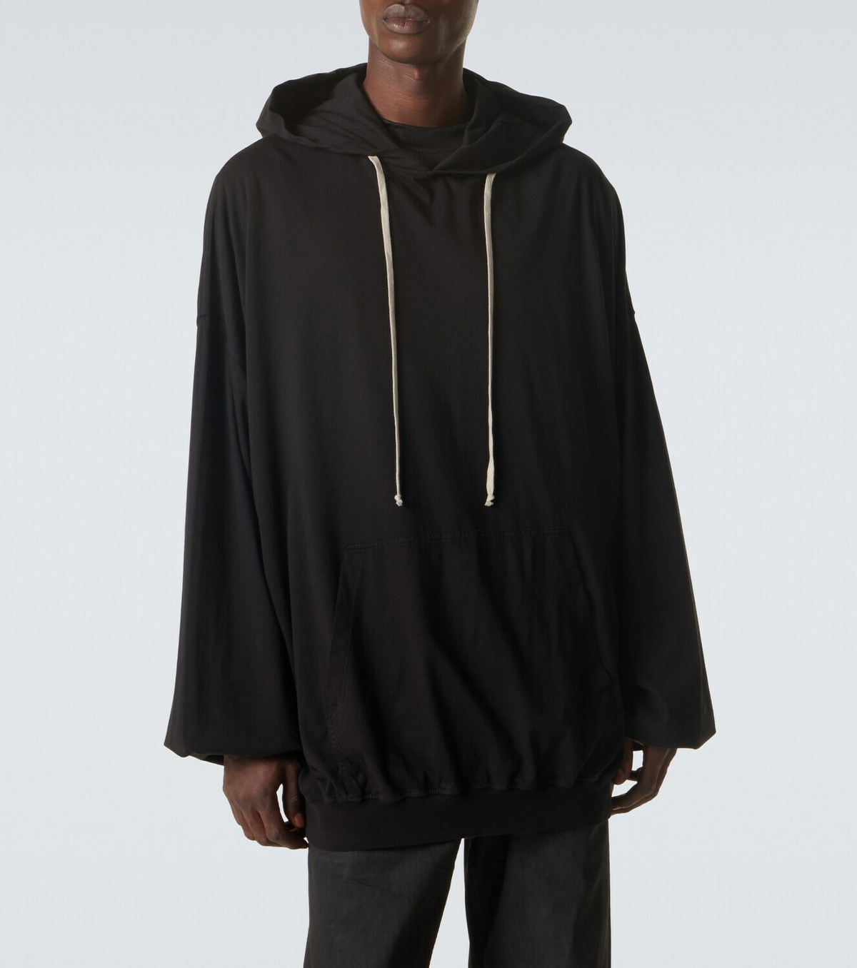 Rick Owens DRKSHDW Hun cotton jersey hoodie