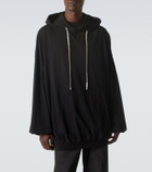 Rick Owens DRKSHDW Hun cotton jersey hoodie
