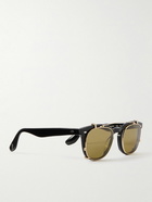 Brunello Cucinelli - Oliver Peoples Jep Aviator-Style Silver-Tone Acetate Sunglasses