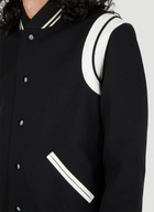 Saint Laurent Teddy Varsity Bomber Jacket