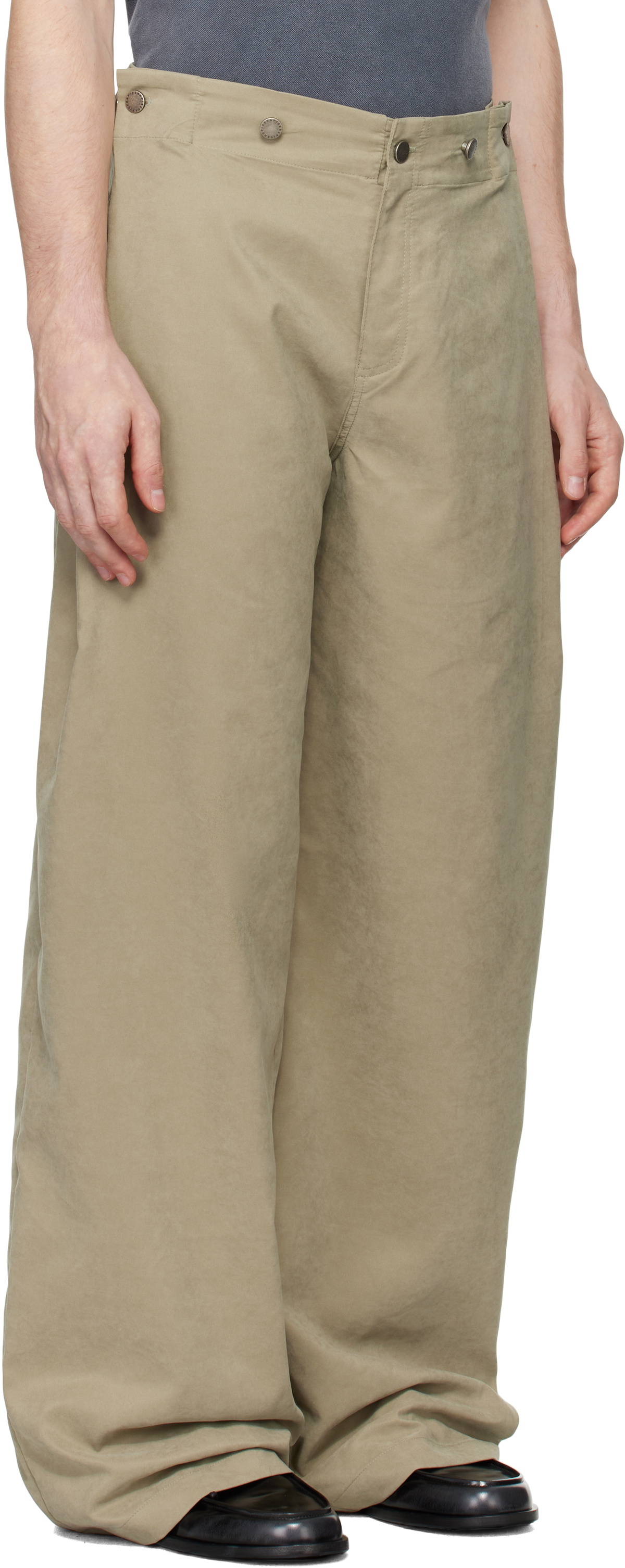 SERAPIS DARK GREY WOOL RUDDER PANTS（Serapis Beige Rudder