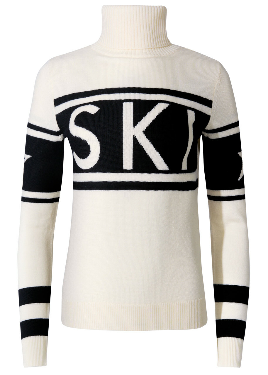 Perfect Moment Schild Roll-neck Merino Wool Sweater Cream