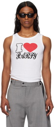 VAQUERA White 'I Love Party' Tank Top