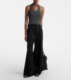 Extreme Cashmere Jerry halterneck cotton and cashmere top