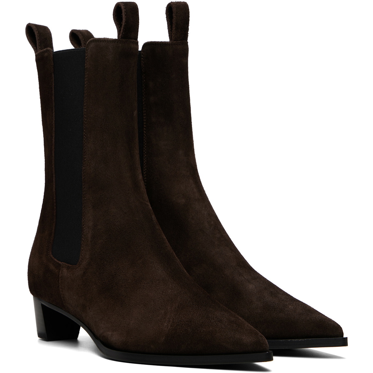 Aeyde Brown Kiki Suede Chelsea Boots