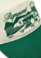 Represent Raceway Embroidered Cotton cap - Off White - One Size