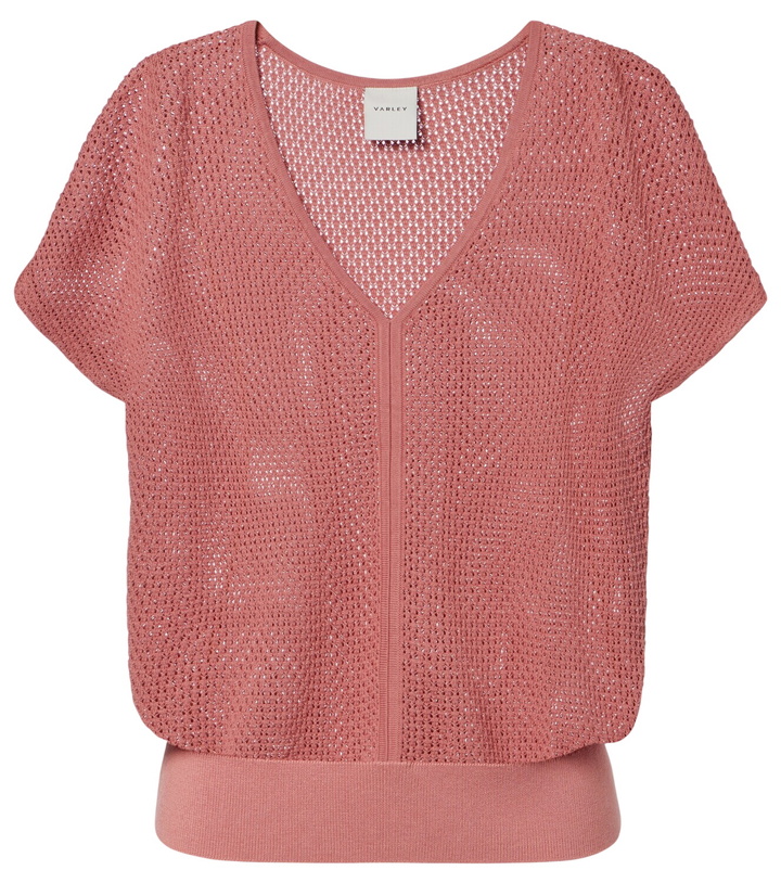 Photo: Varley Ashford open-knit cotton top