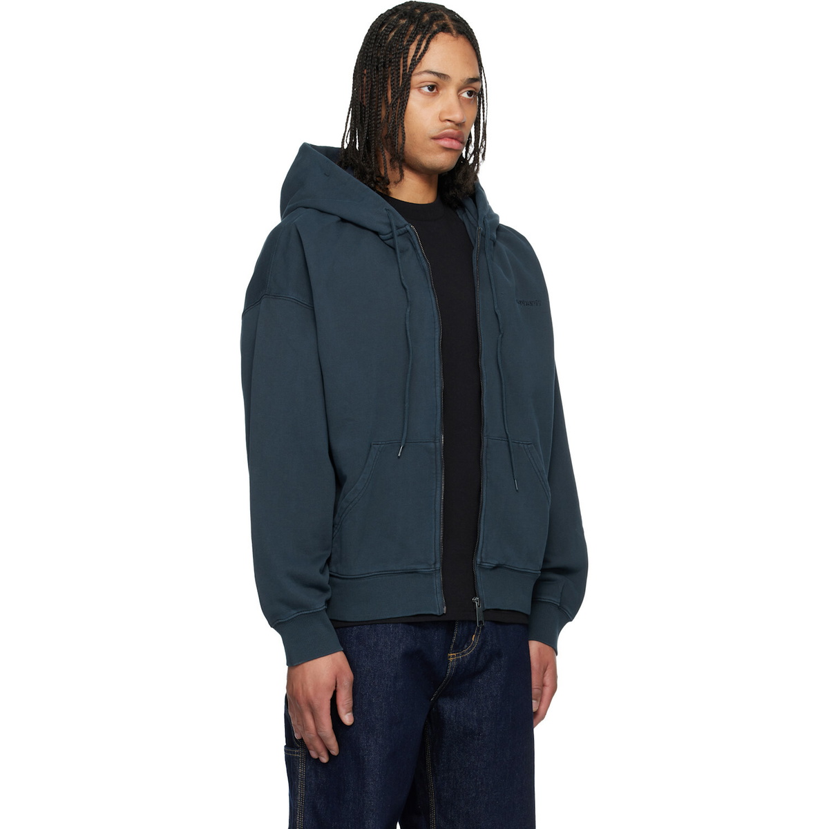 Carhartt Work In Progress Navy Benton Hoodie