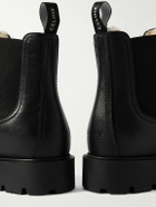 CELINE - Margaret Shearling-Lined Leather Chelsea Boots - Black