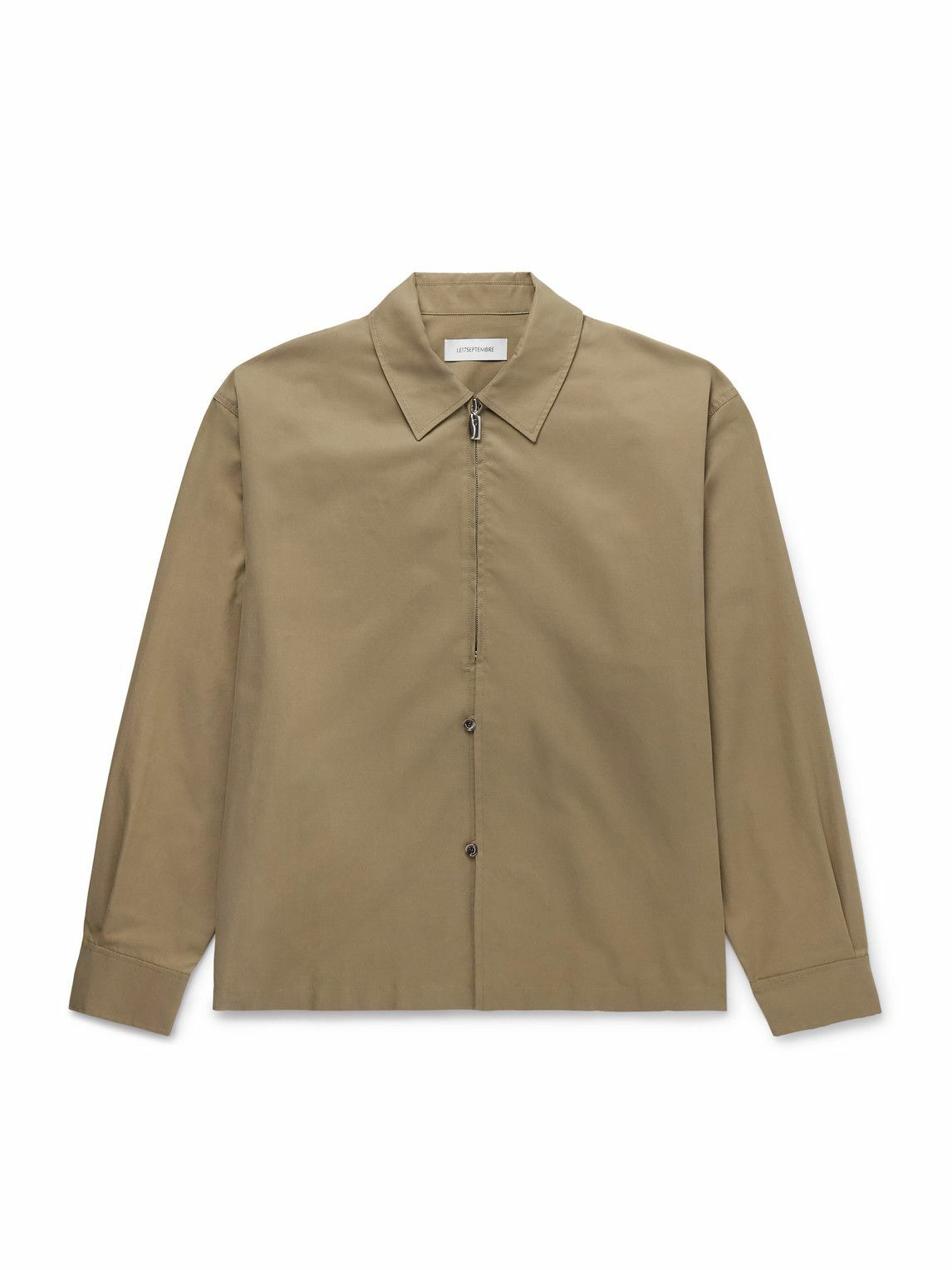 LE 17 SEPTEMBRE - Cotton-Blend Twill Jacket - Brown