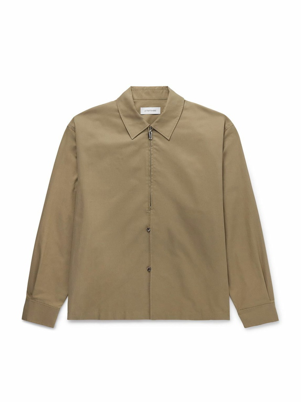 Photo: LE 17 SEPTEMBRE - Cotton-Blend Twill Jacket - Brown