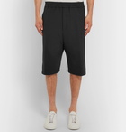 Neil Barrett - Satin-Trimmed Stretch-Crepe Shorts - Men - Black