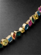 42 Suns - 14-Karat Gold Rainbow Sapphire Tennis Bracelet - Gold