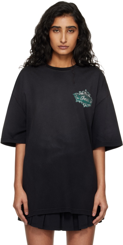 Photo: AMIRI Black Chateau Crest T-shirt