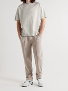 Ninety Percent - Striped Organic Cotton-Jersey T-Shirt - Neutrals