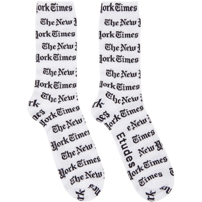 Photo: Etudes White The New York Times Edition Tunnel Socks