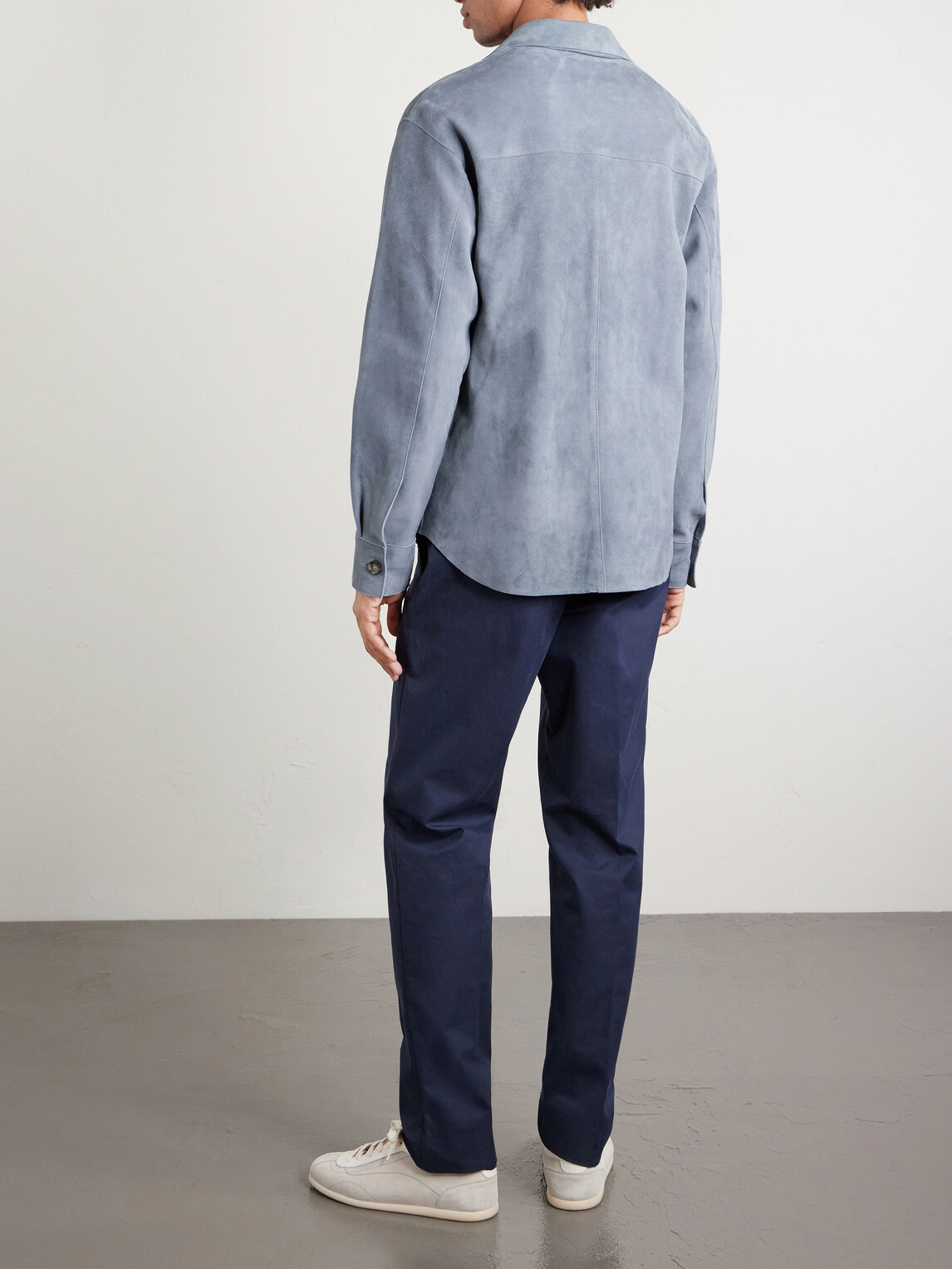 Lardini - Suede Overshirt - Gray