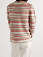 Inis Meáin - Striped Linen Sweater - Red